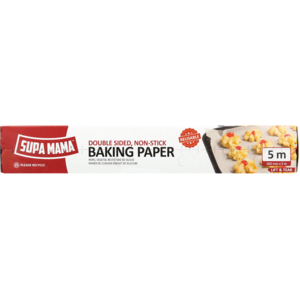 Supa Mama Double Sided Non-Stick Baking Paper 300mm x 5m