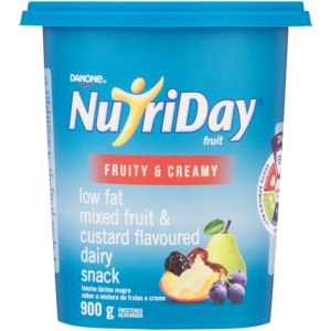 Danone NutriDay Mixed Fruit & Custard Flavoured Low Fat Dairy Snack 900g