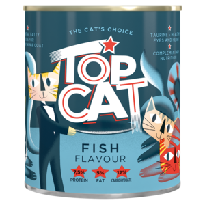 Top Cat Fish Flavoured Cat Food Can 820g