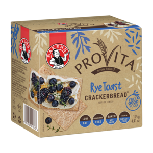 Provita Rye Toast Crackerbread 125g