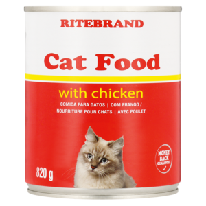 Ritebrand Cat Food With Chicken Can 820g