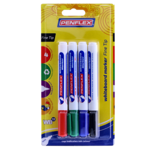 Penflex Fine Whiteboard Markers 4 Pack