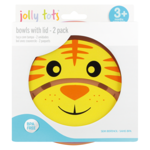 Jolly Tots Character Bowls With Lids 2 Pack