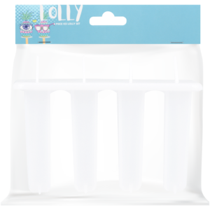 White Classic Ice Lolly Mould Set 5 Piece