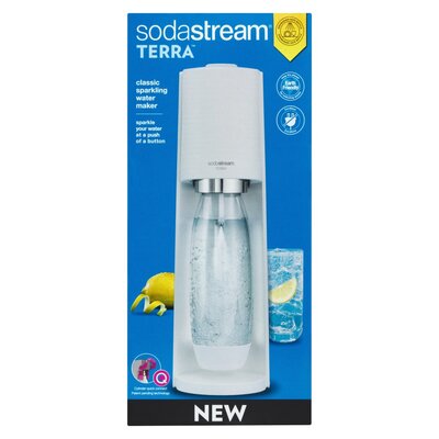Sodasteam Terra White Sparkling Water Machine 3kg