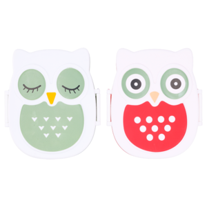 2 Compartments Owl Lunch Box (Design May Vary)