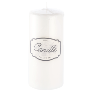 Unscented Pillar Candle 15cm (Colour May Vary)