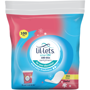 Lil-Lets Smartfit Scented Thin Pantyliners 100 Pack