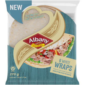 Albany White Wheat Wraps 6 x 45g