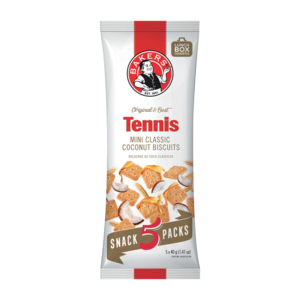 Bakers Tennis Mini Classic Coconut Biscuits 5 x 40g