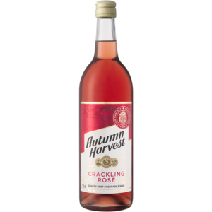 Autumn Harvest Crackling Crisp Perlé Rosé Wine Bottle 750ml