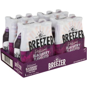 Breezer Blackberry Spirit Cooler Bottles 24 x 275ml
