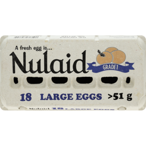 Nulaid Large Eggs 18 Pack