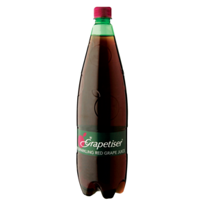 Grapetiser 100% Red Grape Sparkling Juice Bottle 1.25L
