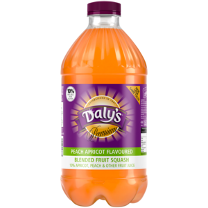 Daly's Premium Peach & Apricot Squash Concentrate 1.5L