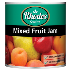 Rhodes Quality Mixed Fruit Jam Can 900g