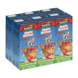 Sunfirst Apple Nectar Juice Boxes 6 x 200ml