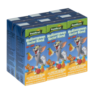 Sunfirst Mediterranean 40% Fruit Nectar Blend Juice Boxes 6 x 200ml