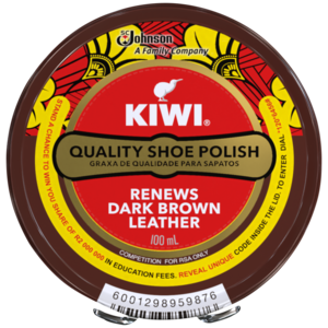 Kiwi Quality Dark Brown Shoe Polish 100ml