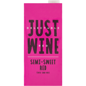 Just Wine Semi-Sweet Red Wine 1L