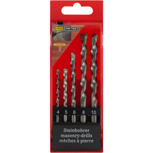 Pro Tools Masonry Drill Bit Set 5 Piece