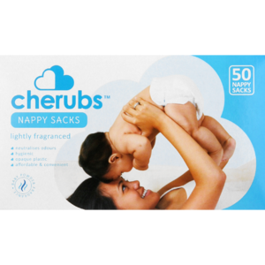 Cherubs Lightly Fragranced Nappy Sacks 50 Pack