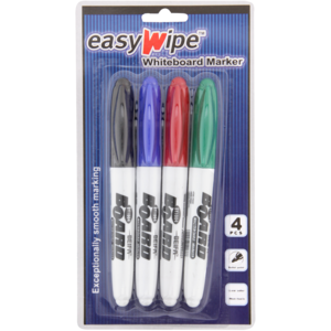 Easywipe Bullet Point Whiteboard Marker Set 4 Piece