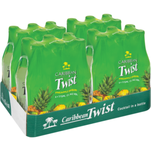 Caribbean Twist Pineapple Daiquiri Spirit Cooler Bottles 24 x 275ml