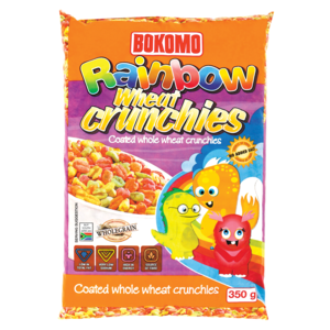 Bokomo Rainbow Wheat Crunchies Cereal 350g