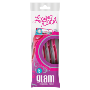 Loving Touch Triple Blade Women's Disposable Razors 5 Pack