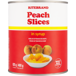Ritebrand Peach Slices Can 825g