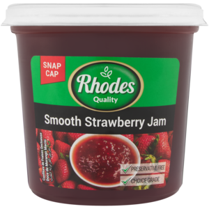 Rhodes Quality Quality Smooth Strawberry Jam 600g