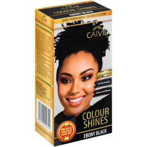 Caivil Colour Shines Semi Permanent Ebony Black Hair Colour 90ml