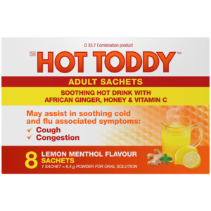 Hot Toddy Adult Cold & Flu Sachets 8 Pack