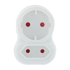 SCE 2 Way Round Adaptor Plug
