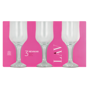 LAV Nevakar Red Wine Glass Set 3 Piece