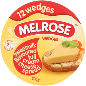 Melrose Sweetmilk Flavoured Full Cream Cheese Wedges 200g