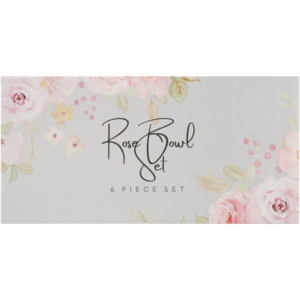 Dessert Rose Bowl Set 6 Piece
