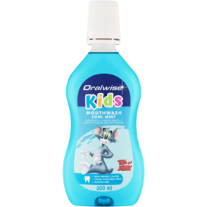 Oralwise Cool Mint Kids Mouthwash 600ml