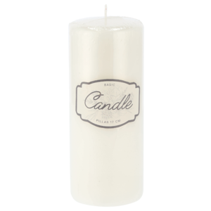 Unscented Pillar Candle 17cm (Colour May Vary)