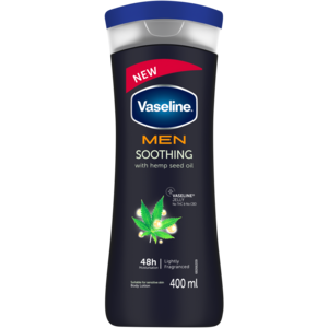 Vaseline Men Soothing Hemp Seed Oil Body Lotion 400ml