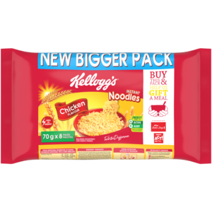Kellogg's Chicken Flavoured Instant Noodles 8 x 70g