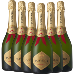 J.C. Le Roux Le Domaine Premium Sparkling White Wine Bottles 6 x 750ml