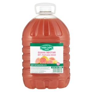 Fair Cape Dairies 20% Guava Flavoured Fruit Nectar Bottle 4L