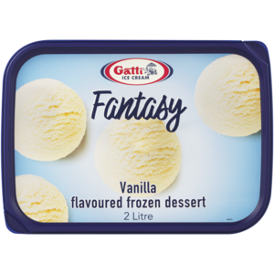 Gatti Ice Cream Dairy Fresh Vanilla Flavoured Ice Cream Tub 2L