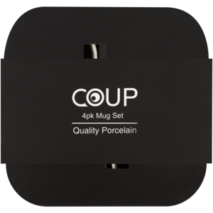 Coup White Porcelain Mug Set 4 Pack