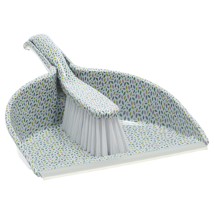 Petals Decoration Pastel Dustpan & Brush Set