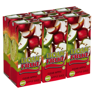 Liqui Fruit Clear Apple Juice Boxes 6 x 200ml