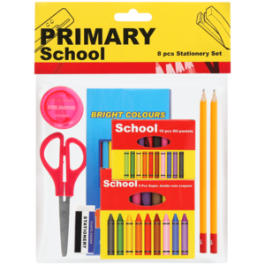 Primary School Stationery Set 8 Pieces