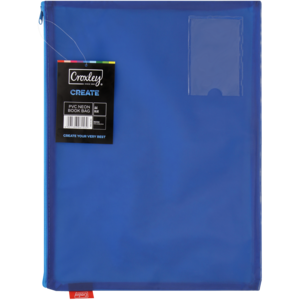 Croxley Create Bright PVC Neon Blue Book Bag